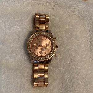 Rose gold watch